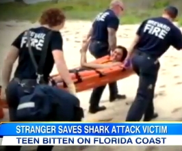 vid_16YearOld Shark Attack Victim Saved by Stranger